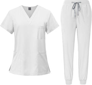 Uniformes Médicos Elegantes de Alta Calidad para Enfermeras, con Detección de Agujas, Diseños Personalizados, Tejido de Poliéster/Algodón para Hospital - Product Image 2
