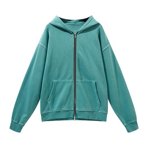 Sweat-shirt à capuche pour homme, décontracté, couleur unie, 100% coton, doublure en polaire, coupe classique, vêtements d'hiver - Product Image 2