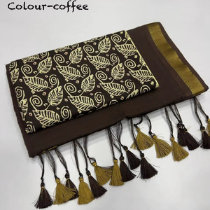 Mul Cotton Digital Printed Saree con diseño de tejido Re Sham y borde Perfecto para todas las ocasiones - Product Image 1