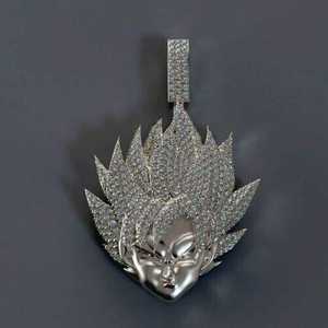 Colgante de Cruz Clásica para Hombre, Estilo Hip Hop, con Moissanita Redonda de 2 Quilates, Chapado en Oro, Regalo para el Hinduismo - Product Image 4