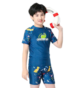 กางเกงว่ายน้ำเด็กผู้ชายลายการ์ตูนฉลามสุดฮิตปี 2025 ป้องกันแสงแดด UPF 50+ กันน้ำ ต้านเชื้อแบคทีเรีย ผลิตจากผ้าสแปนเด็กซ์/ไนลอน - Product Image 5