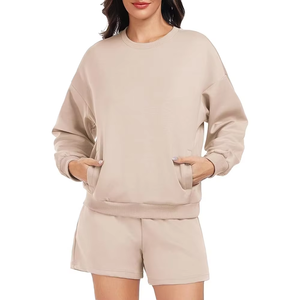 Sudadera Casual de Manga Larga para Mujer, Estilo Urbano, Cuello Redondo, Sudadera de Invierno para Mujer, Hecha en Pakistán - Product Image 1