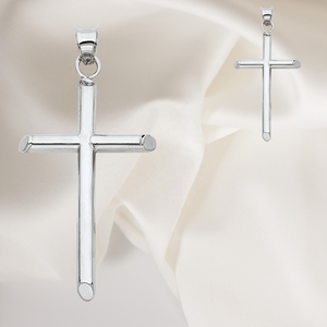 จี้ไม้กางเขนหรูหราในการชุบเงินเครื่องประดับแฟชั่นคุณภาพสูงสำหรับผู้หญิงผู้ชายเด็กผู้หญิง - Product Image 6