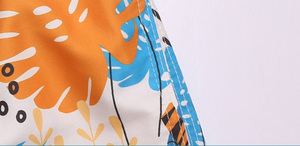 Short de plage imprimé par sublimation mode simple été taille élastique hommes maillot de bain à séchage rapide maillot de bain - Product Image 2