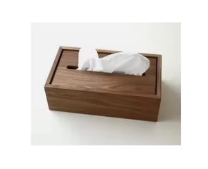 กล่องกระดาษทิชชูทำจากไม้พร้อมขัดเงาขัดเงาและแกะสลักด้วยมือรายละเอียดสำหรับห้องนั่งเล่นห้องนอนดีไซน์สุดหรู - Product Image 1