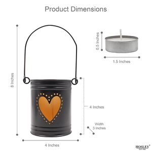 Modern Design Home Decorative Candle Holder Metal in Iron Candle Stand Hot Selling <b>Black</b> Powder Coating Hanging Candle <b>Lantern</b> - Product Image 2
