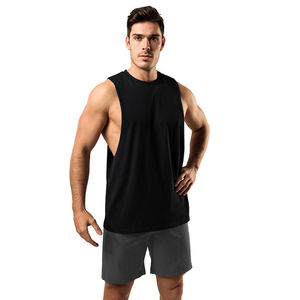 เสื้อกล้ามผู้ชายใส่สบายเสื้อแขนกุดฟิตเนสเพาะกายออกกำลังกายยิม - Product Image 1