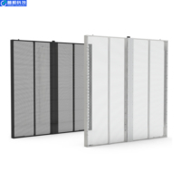 Écran d'affichage LED transparent en verre mural avec une luminosité élevée de 500 à 6000 cd/m² et une protection IP35/P65