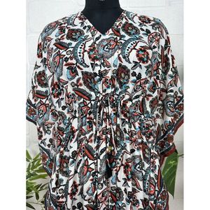 Nouveau Kaftan en Mélange de Soie Style Modeste Vêtements de Détente Luxe Ultime Tenue de Nuit pour la Plage Doux Léger Fluide - Product Image 2