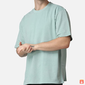 Microfibre nouveau Style 2024 à la mode hommes T-shirts goutte épaule séchage rapide personnaliser tricot t-shirts en haute qualité oem - Product Image 2
