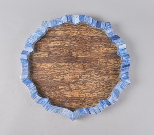 Plateau de service en bois de qualité supérieure, finition brûlée moderne, poli à la main, imperméable, pour le café, la nourriture, artisanat naturel - Product Image 1