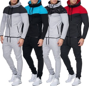 Ensemble de survêtement de sport pour homme, logo personnalisé, ensembles 2 pièces, grande taille, prix bas, tissu en laine, vêtements de jogging d'entraînement, couleur et taille personnalisées, OEM - Product Image 4