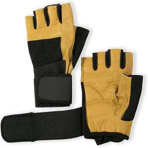 Gants de fitness à demi-doigt unisexe Gants de fitness haltérophilie en cuir pour la gym, l'équitation et le sport pour hommes et femmes - Product Image 1