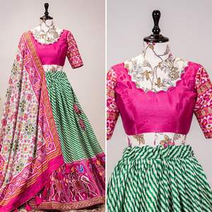 Lehenga Choli-Bordado de China de la mejor calidad, producto nuevo, fabricación Dupatta de la India, en venta - Product Image 6