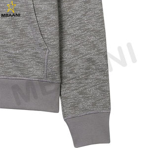 Sweat-shirt à capuche pour hommes, modèle pull-over, couleur gris - Product Image 5