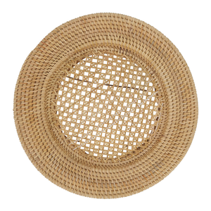 Commande en gros rotin chargeur assiettes naturel écologique à la main Table à manger décor idéal pour hôtel Restaurant Resort approvisionnement - Product Image 4