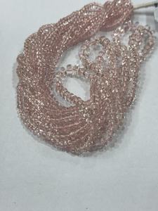 Cuentas de morganita Rosa natural de la mejor calidad, cuentas de piedras preciosas de morganita Lisa Rondel lisas de morganita sueltas - Product Image 6