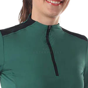 Camisa de espectáculo con cremallera para mujer de alta calidad, tela transpirable de primera calidad y sensación ligera, camisa de equitación para mujer - Product Image 5