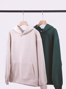 380g Heavyweight Hoodies Fleece Hombres Sudadera con capucha y sudadera Oversize Loose Drop Shoulder Sudaderas con capucha personalizadas - Product Image 5