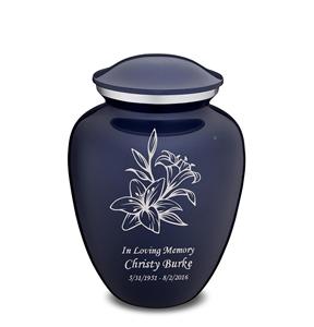 Urna Funeraria Personalizada Azul Cobalto para Cenizas Humanas, Urna Conmemorativa para Adultos, Hombres y Mujeres, Urna Decorativa para Adultos, Tamaño Personalizado - Product Image 1