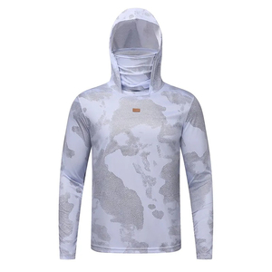 Traje de protección solar deportivo de talla grande de seda de hielo suelto de verano para hombre, traje de ciclismo informal ligero con capucha de secado rápido para exteriores - Product Image 6