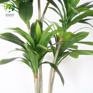 Plante verte artificielle d'arbre de fer brésilien pour l'arbre en plastique décoratif d'aquarium avec le pot de ciment en vente - Product Image 3