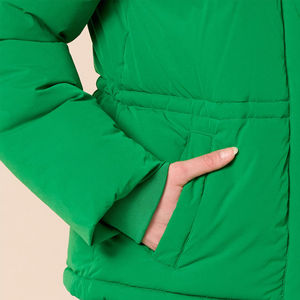 Chaqueta Acolchada de Punto con Cierre de Cremallera Resistente al Viento para Mujer, Chaqueta Acolchada Ligera para Invierno, Ropa de Abrigo para Exteriores - Product Image 5