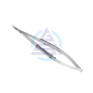 Porte-aiguilles Barraquer modèle court, mâchoires très délicates, droites, courbées, avec ou sans verrouillage - Product Image 1