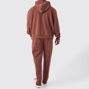 ชุดกีฬาผ้าฝ้ายสำหรับผู้ชายชุดวอร์มผ้าฝ้าย100% กางเกงขายาวชุดวอร์มแบบสวมหัวสำหรับผู้ชาย - Product Image 5