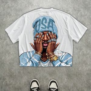 T-shirts en coton vierges de haute qualité à col rond, t-shirts unis, fabricant, vente en gros, t-shirts prêts à l'impression, t-shirts personnalisés pour hommes - Product Image 1