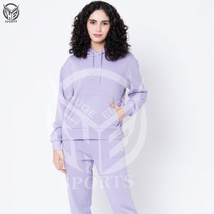 Sudadera con capucha transpirable a prueba de viento sólida de algodón 100% personalizada para mujer, varios colores de alta calidad para invierno - Product Image 6