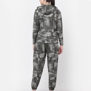 Conjunto de 2 piezas de poliéster para mujer con sublimación 3D de diseño personalizado hecho a medida de calidad superior con cremallera para mujer - Product Image 2