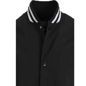 Veste universitaire sur mesure en gros d'usine, conception OEM, respirante, coupe-vent, haute qualité, broderie masculine, patch frontal en cuir véritable - Product Image 4