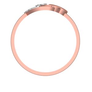Anillo de compromiso de diamantes chapado en oro rosa de 14 quilates, diseño elegante, brillo Premium, certificado IGI para bodas - Product Image 5