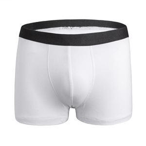 Wholesale 100% Sustainable Cotton <b>Boxer</b> Briefs High-Rise Anti-Seamless <b>Polyester</b> Knit Cuecas Print Shorts Custom Logo Delivery - Product Image 1