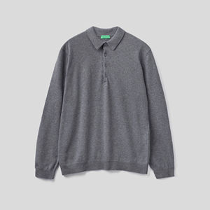 Vente en gros de polos à manches longues pour hommes avec logo imprimé T-shirts à couleurs personnalisées à séchage rapide T-shirt polo à manches courtes - Product Image 4