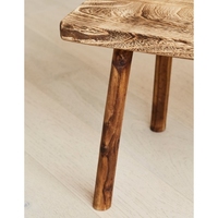 Tabouret antique banc rustique en bois de teck brun-meubles en bois de teck-pré-commande 1x20 pieds conteneur mélange articles meubles en bois