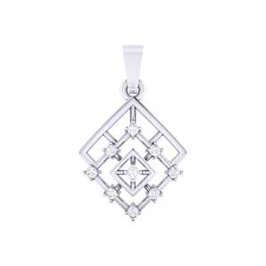 Colgante de Oro Amarillo de 14 Quilates Certificado con Diamantes Reales (IJ-SI GH-SI EF-SI) y Elegantes Dijes de Diamantes - Product Image 3