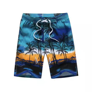 Shorts de bain personnalisés à séchage rapide pour hommes et femmes, taille mi-haute, style décontracté, plage, respirant, imperméable, toile 100% coton - Product Image 6