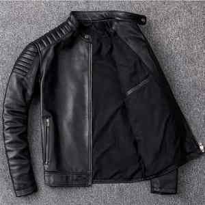 Chaquetas de moda para hombre, chaquetas personalizadas de piel de cabra negra, chaquetas transpirables duraderas de alta calidad para hombre, chaqueta Unisex para hombre - Product Image 2