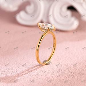 แหวนเพชรมอยส์ซาไนต์แบบซ่อนไว้เป็นของขวัญฉลองวันครบรอบแต่งงานสำหรับผู้หญิงแหวนผู้หญิงดีไซน์งานทำมือ - Product Image 6