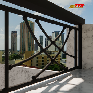 Rampe de balcon artistique en fer forgé fabriquée au Vietnam pour la rénovation extérieure de la maison et les améliorations architecturales classiques - Product Image 5