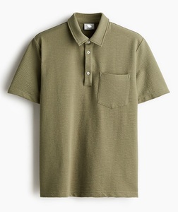 ODM OEM เสื้อยืดกอล์ฟคอปกครึ่งแขนผ้าคอตตอน100% ระบายอากาศสำหรับผู้ชายทรงสลิมฟิตวาฟเฟิลถักมีจำหน่าย - Product Image 3