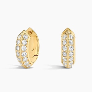 High Quality 1CT VS2 Clarity Pear Shape <b>Diamond</b> <b>Earrings</b> 10K Rose Gold Studs for Girls - Product Image 1