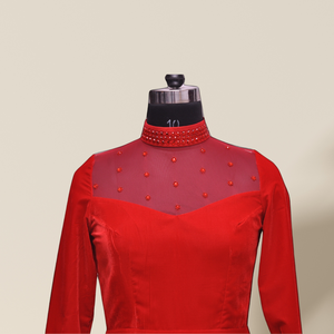 Robe de soirée en satin lisse de qualité supérieure avec coupe classique et style A-Flare pour les femmes tenues de fête pour l'exportation mondiale depuis l'Inde - Product Image 3