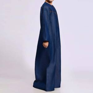 Nouvelle arrivée, Jubba élégante au design moderne, pour hommes, islamique, grande taille, robe d'hiver, robe assortie à manches - Product Image 2