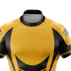 Vente en Gros de Maillot de Rugby Sublimé de Haute Qualité pour Hommes Cousu Professionnellement Design Imprimé Vêtements de Football de Rugby Professionnels - Product Image 3