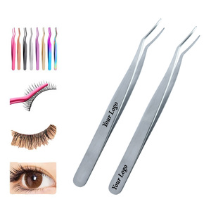 Biểu Tượng Tùy Chỉnh Stahlmann <span class=keywords><strong>Pro</strong></span> Chuyên Nghiệp Nhíp Lông Mi Applicator Thép Không Gỉ Mịn Tip 12Cm Khối Lượng Cụm Lash - Product Image 1