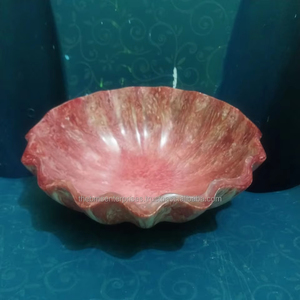 Bol en résine style coquille Saint-Jacques, design américain moderne, écologique, effet marbre, idéal pour les fêtes et l'hôtellerie – Meilleures ventes - Product Image 1