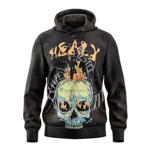 เสื้อสเวตเตอร์พิมพ์ลายพัฟสำหรับผู้ชายเสื้อสเวตเตอร์ผ้าฟลีซขนาดใหญ่เสื้อกีฬาผ้าคอตตอนมีฮู้ดสำหรับ3D โลโก้ออกแบบได้ตามต้องการ - Product Image 6